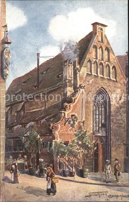 NueRNBERG  CITY Bratwuerstgloecklein Kuenstlerkarte