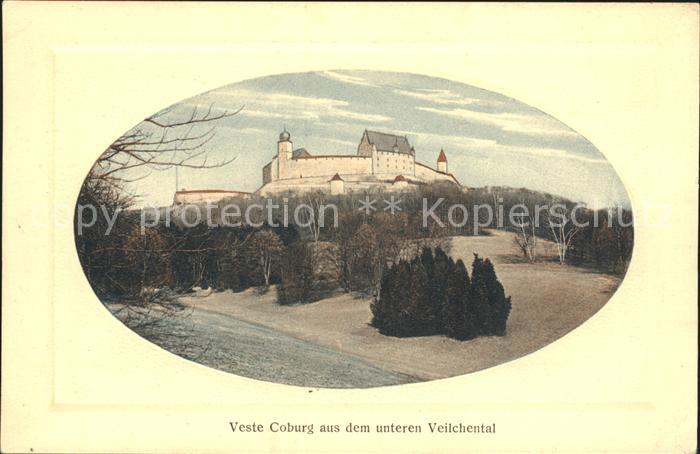 Coburg Bayern Veste Coburg  Unteres Veilchental