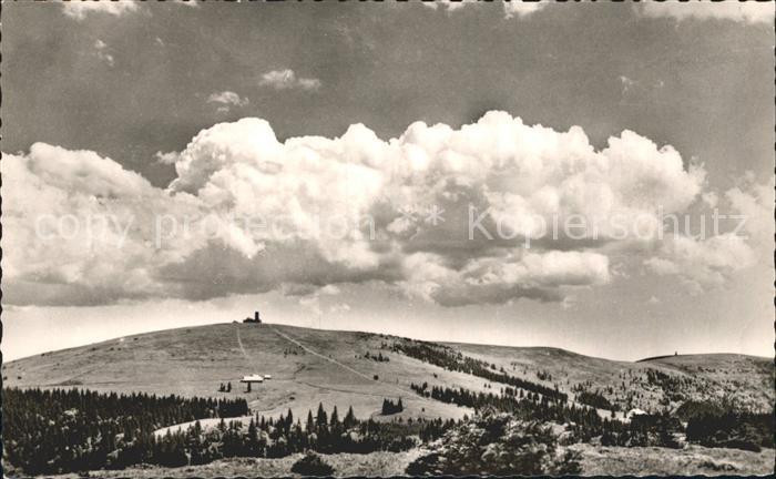Feldberg Schwarzwald Feldbergmassiv mit Wilhelmer Huette vom Stuebenwasen