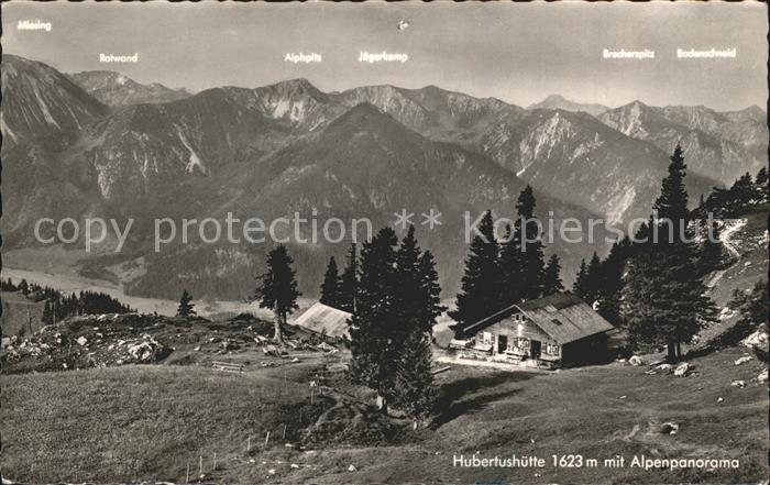 Fischbachau Hubertushuette mit Alpenpanorama