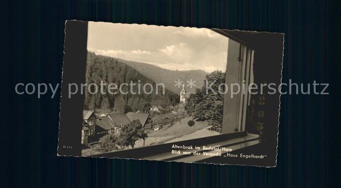 Altenbrak Harz Blick von der Veranda Haus Engelhardt