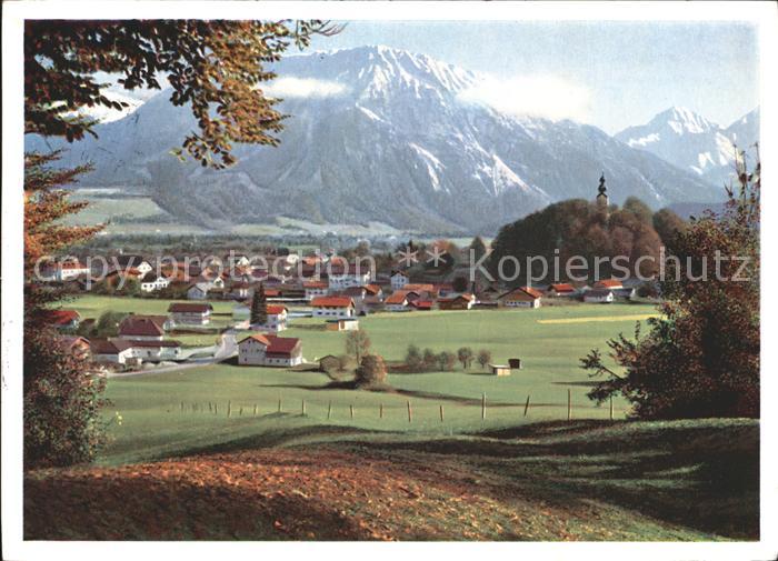 Ruhpolding Bayern mit Rauschberg und Sonntagshorn