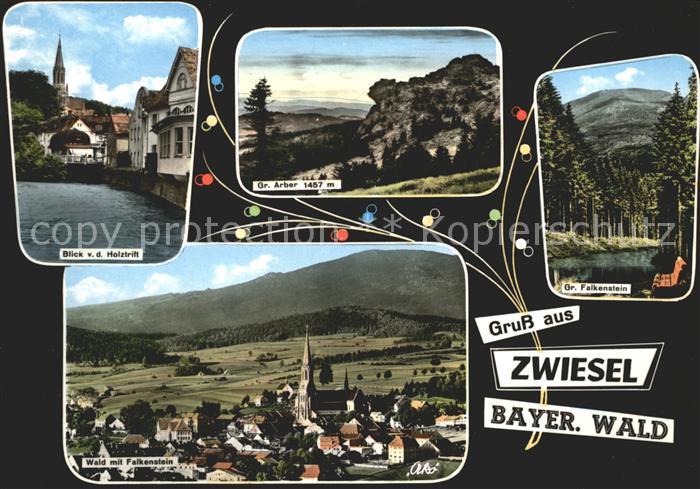 Zwiesel Niederbayern Blick vom Holztritt Gr Arber Falkenstein Panorama