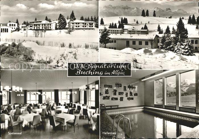 Buching LVA Sanatorium Speisesaal Hallenbad