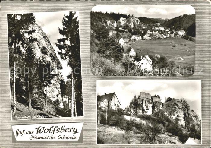 Wolfsberg Obertrubach Richard Wagner Felsen Orts und Teilansicht