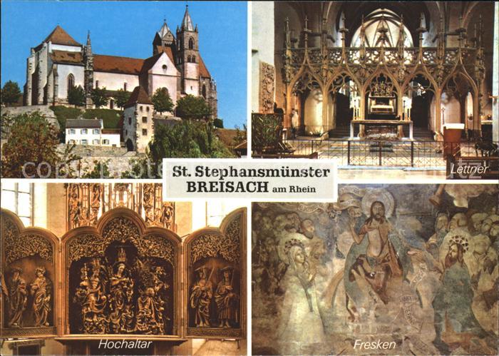 Breisach Rhein St Stephansmuenster Lettner Hochaltar Fresken