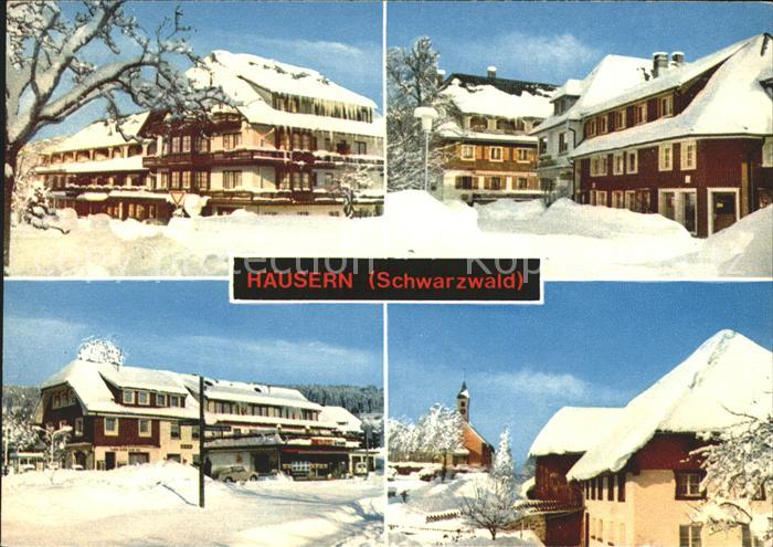 Haeusern Schwarzwald Dorfpartien