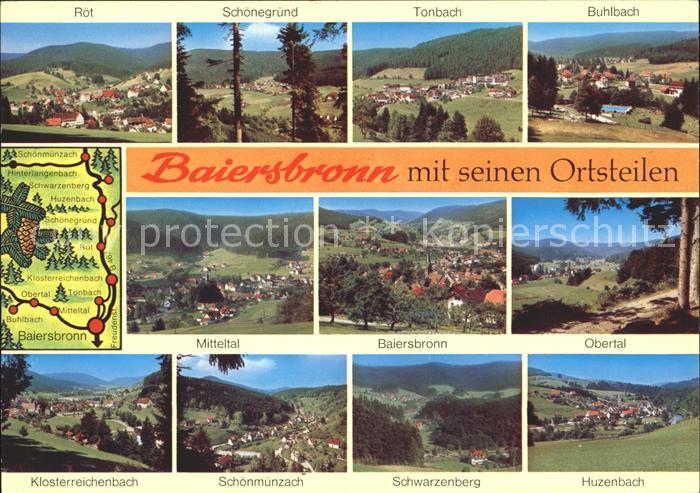 Baiersbronn Schwarzwald mit seinen Ortstelen