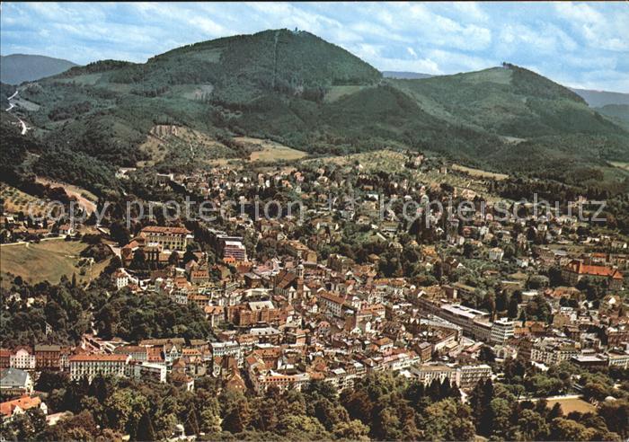 BADEN-BADEN BW Totalansicht mit Casino und Therme Fliegeraufnahme