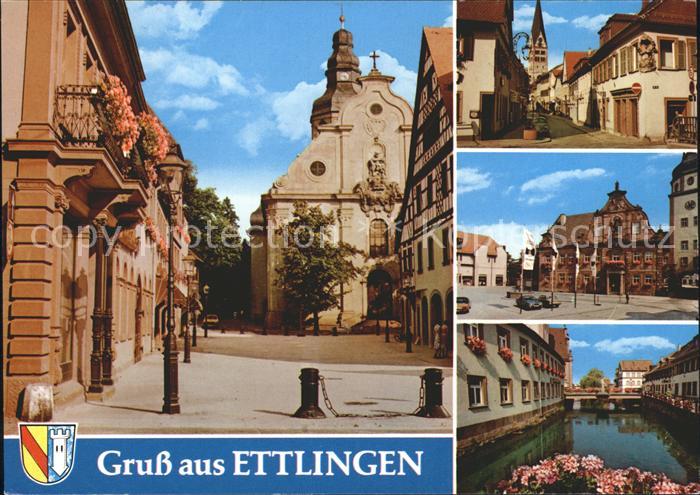 Ettlingen Martinskirche Rathaus Alb