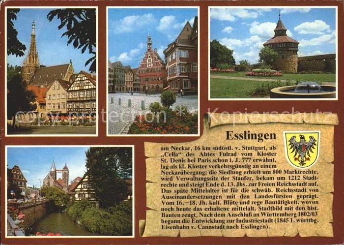 Esslingen Neckar Marktplatz Altes Rathaus Burg Stadtkirche