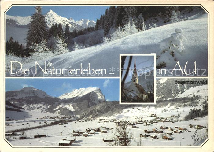 Au Bregenzerwald Winteridyll Panorama uentschenspitze Widderstein