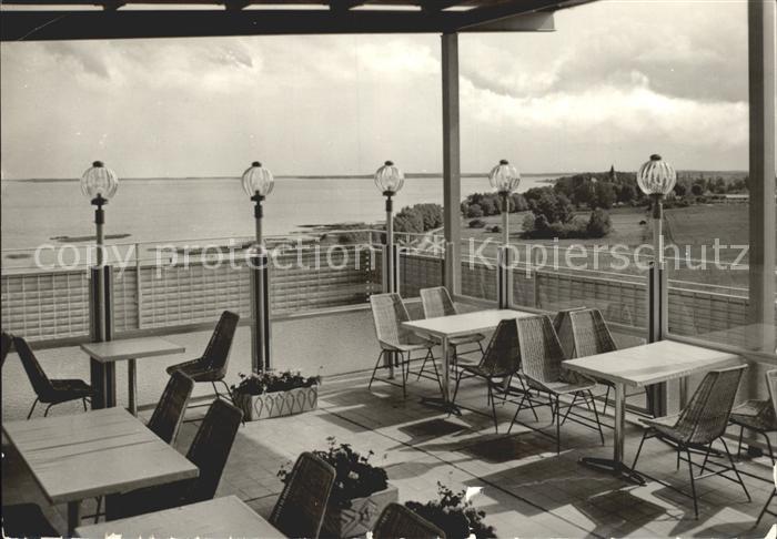 Klink Waren FDGB Urlaubersiedlung Voelkerfreundschaft Dachcafe Terrasse