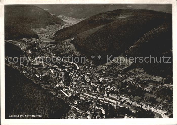 Bad Wildbad Schwarzwald Fliegeraufnahme