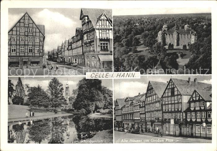 Celle Niedersachsen Zoellnerstrasse Schloss Alte Haeuser am Grossen Plan Schloss