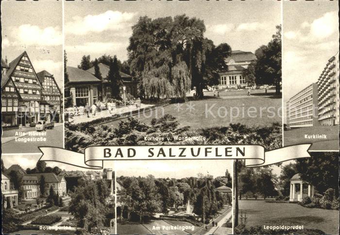 Bad Salzuflen Alte Haeuser Langestrasse Kurhaus Wandelhalle Kurklinik Rosengarte