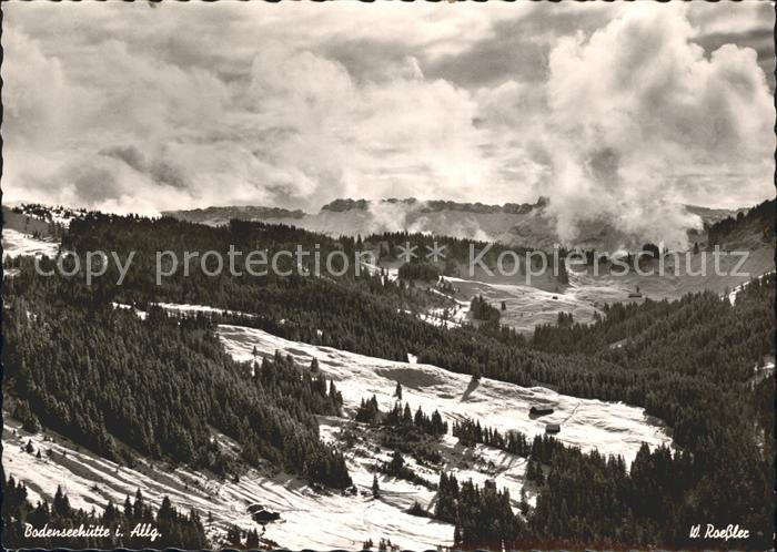 Balderschwang Bodenseehuette Winterpanorama Allgaeuer Alpen