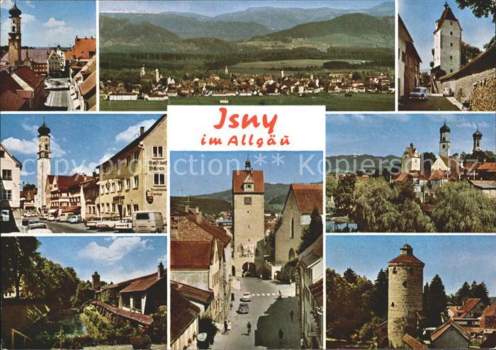Isny Allgaeu Bergtorstrasse Blaserturm Espantor Lindauer Strasse Diebsturm Kirch