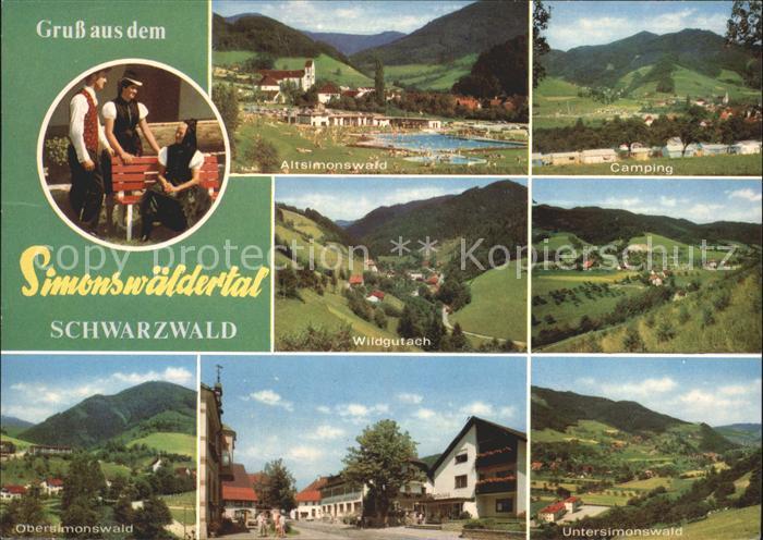 Simonswald Panorama Simonswaeldertal Camping Wildgutach Luftkurort Schwarzwald T