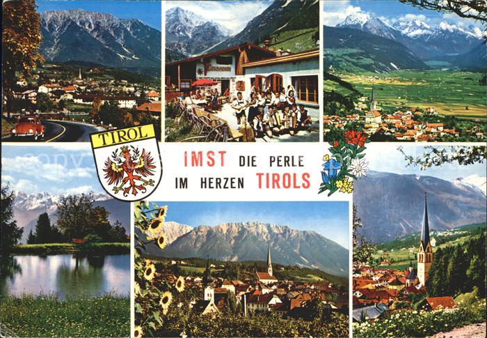Imst Tirol Panorama Orts und Teilansichten Kirche See Latschenhuette Musikgruppe