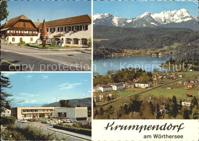 Krumpendorf Woerther See Strassenpartien Panorama