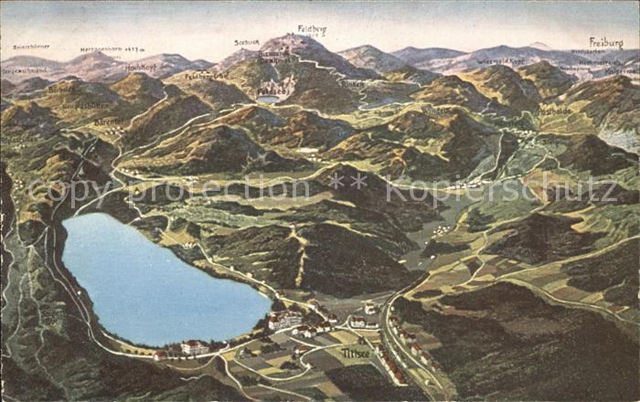 TITISEE Schwarzwald BW Panoramakarte