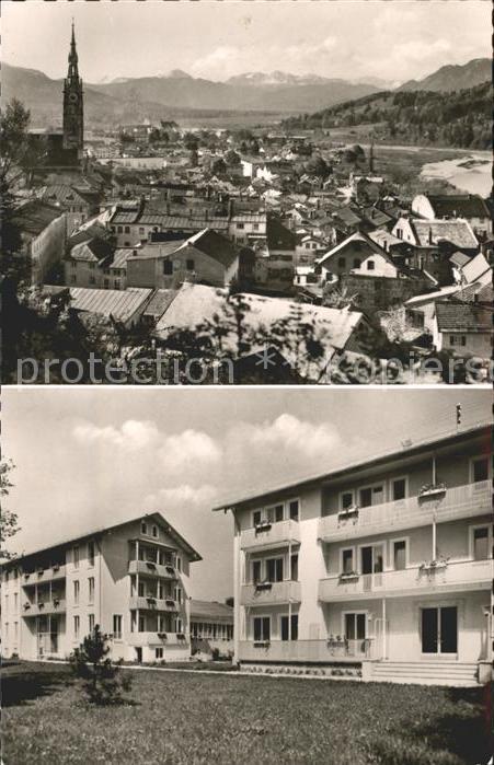 Bad Toelz Stadtblick Bundesbahn Sozialwerk Haus Isarwinkel