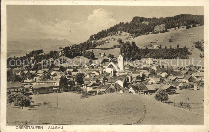 Oberstaufen Oberallgaeu Bayern Ortsansicht