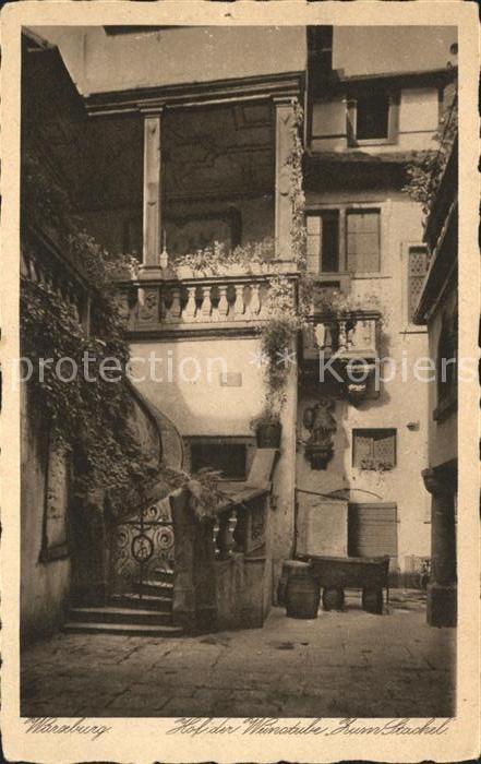 WueRZBURG Bayern Hof der Weinstube Zum Stachel