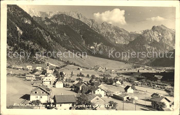 Hinterstein Bad Hindelang mit Kugelhorn und aelplekopf