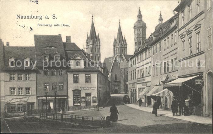 Naumburg Saale Steinweg mit Dom