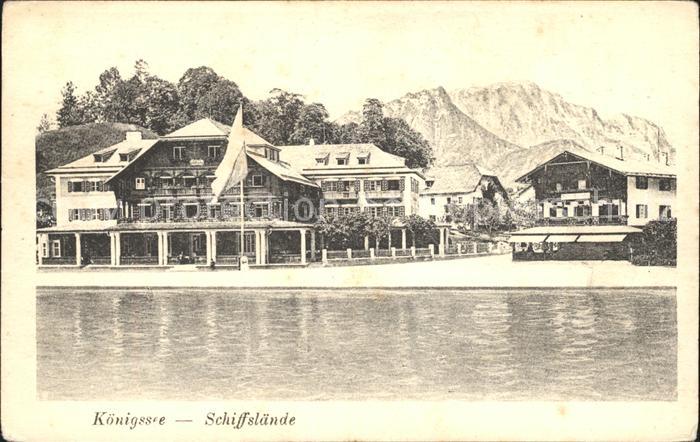 Koenigsee Berchtesgaden Schiffslaende