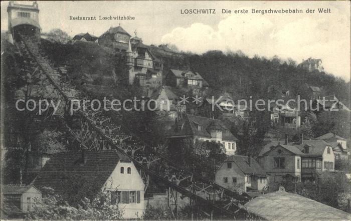 Loschwitz Restaurant Loschwitzhoehe Erste Bergschwebebahn der Welt