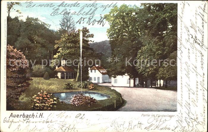 Auerbach Bergstrasse Partie im Fuerstenlager