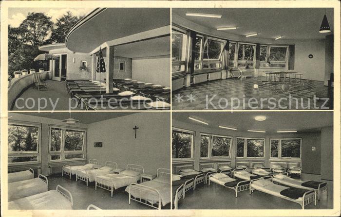 Bensheim Bergstrasse Caritas Kindererholungsheim Schloss Falkenhof Terrasse Schl