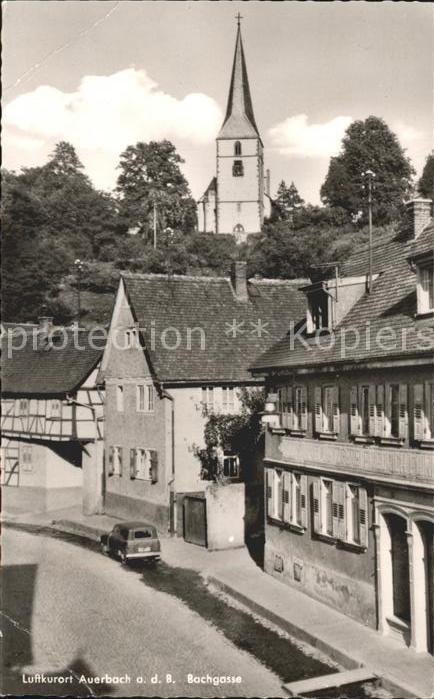 Auerbach Bergstrasse Bachgasse Kirche