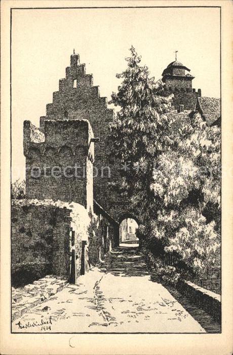 Breuberg Burg Breuberg Zeichnung