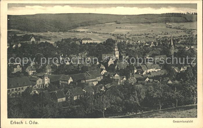 Erbach Odenwald Gesamtansicht