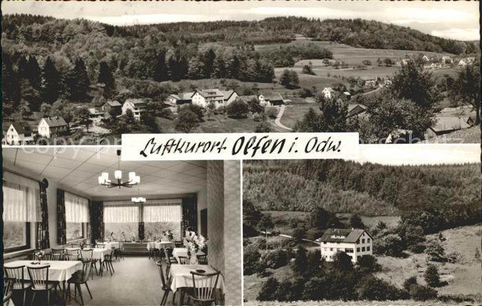 Olfen Odenwald Panorama Gasthaus Pension zum Spaelterwald Gaststube