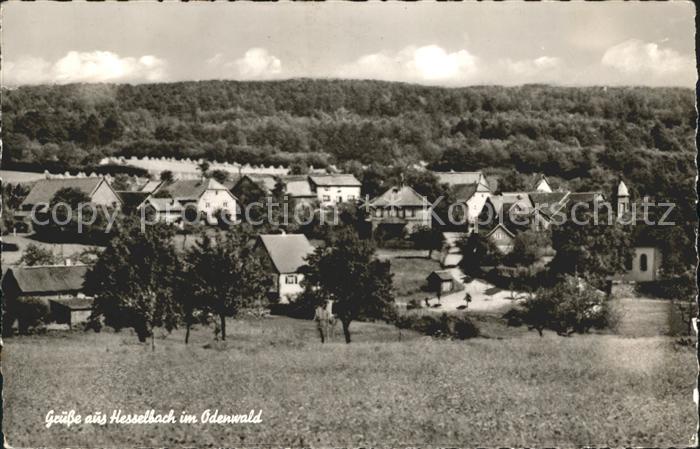 Hesselbach Odenwald Ortsansicht Gasthaus Drei Lilien