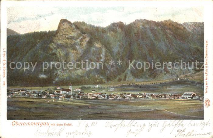 OBERAMMERGAU Bayern mit dem Kofel