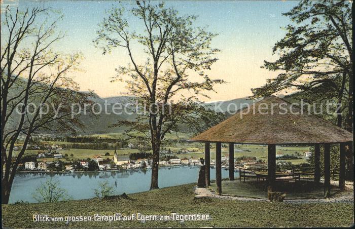 Egern Tegernsee Blick vom grossen Paraplue