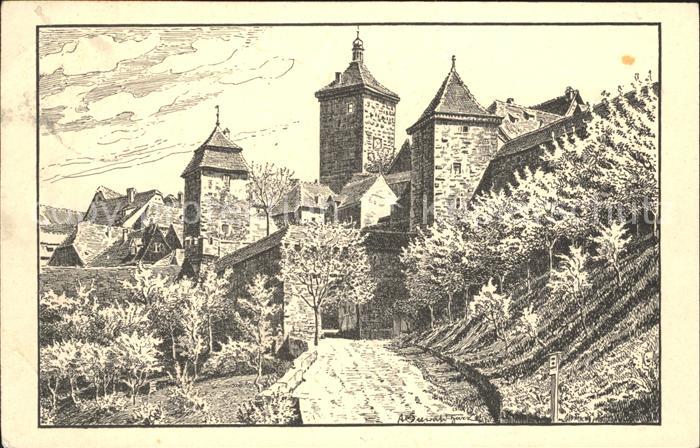 Rothenburg Tauber aeusseres Kobolzeller Tor