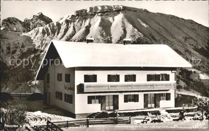 Pfronten Ostallgaeu Bayern Cafe Pension Sontheim