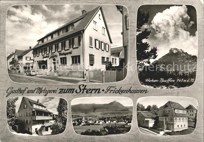 Frickenhausen Wuerttemberg Gasthof Zum Stern Panorama Hohen Neuffen