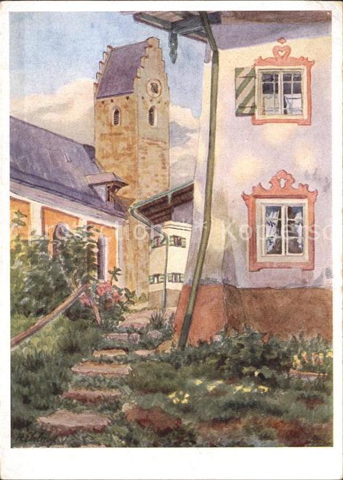 Neubeuern Dorfpartie Aquarell