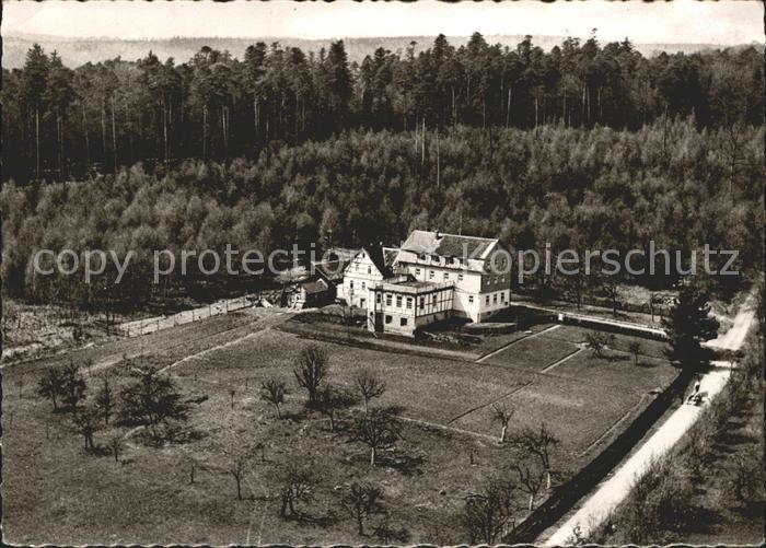 Michelstadt Gasthaus Pension Waldhorn Fliegeraufnahme