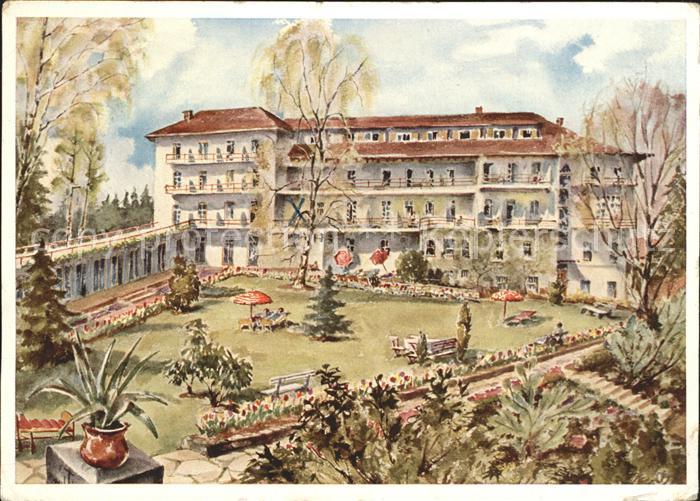 Bad Woerishofen Sanatorium Irmgard Kuenstlerkarte