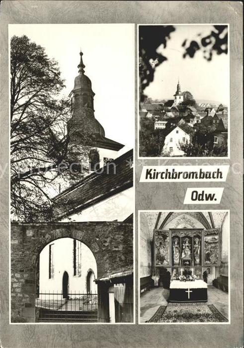 Kirchbrombach Kirche Altar Ortsblick