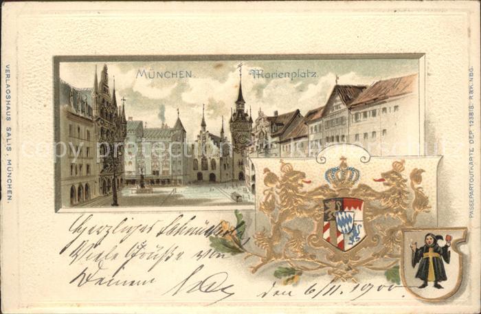 Muenchen Bayern Marienplatz